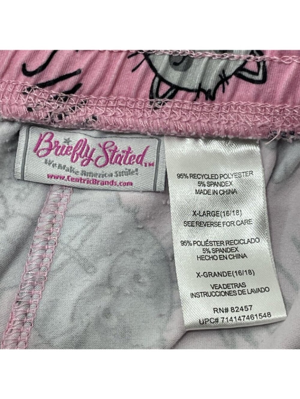 Briefly Stated Cat Lady Pajama Pants Women XL 16/18 Cocktail Drink Casual Lounge - Picture 3 of 12